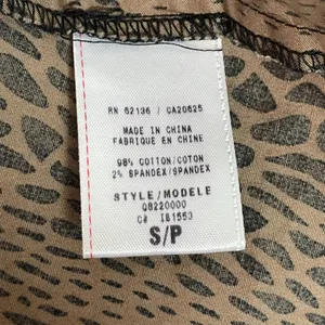 Guess Wrap Top Animal Print‎ Women Small Brown Black Leopard Sleeveless Blouse thumbnail 8