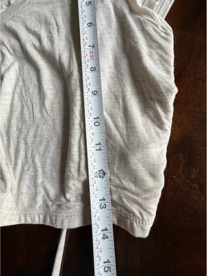 Aerie Cream Crop Top with Cut Out Back Tie Detail thumbnail 10