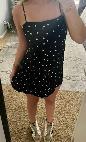 ZARA Polka Dot Dress thumbnail 1