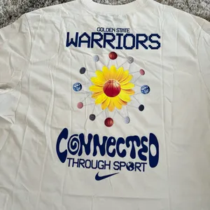 NWT NIKE Golden State Warriors Courtside NBA Boxy Tee thumbnail 7
