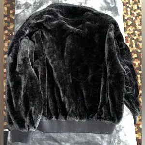 Ugg Laken Mock Neck Fleece Jacket in Black Size Medium thumbnail 7