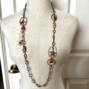 Chico’s long ocean charm necklace thumbnail 1