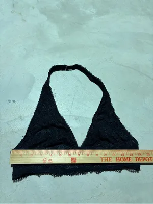 Victoria’s secret Black Lace halter Bralette bra large thumbnail 2
