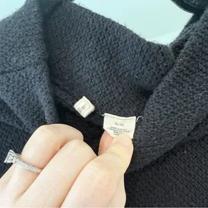 Anthropologie Moth Eyelet‎ Sweater Black thumbnail 4