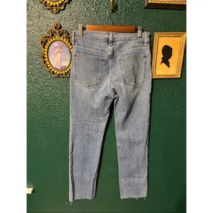 GAP BLUE 90s STRAIGHT LEG Jeans Womens 27/4 Denim Boho Retro thumbnail 2