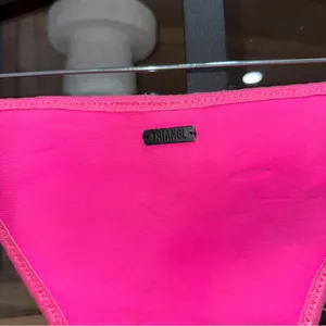 Triangl bikini bottoms neon pink barbie cheeky low rise high leg scuba swimsuit thumbnail 5