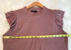 Jessica Simpson ruffled knit top size XL thumbnail 6