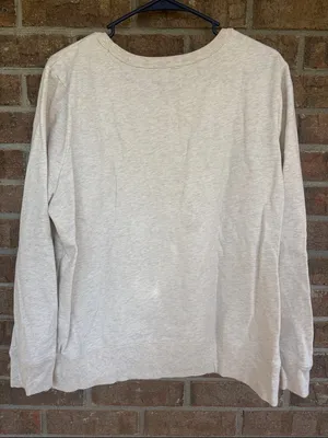 GAP Cream Sweatshirt with Silver Foil Logo thumbnail 3