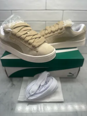 Puma Women's Suede Xl Shoes - Putty Warm White thumbnail 3