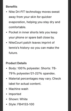 Nike Tennis Skirt NWT thumbnail 9