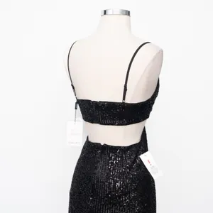 Bardot Black Sequin Cutout‎ Dress - Extra Small thumbnail 14