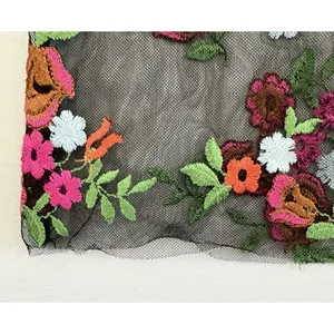 Kimchi Blue Womens Black Sheer Floral Embroidered Long Sleeve‎ Blouse Top Small thumbnail 6