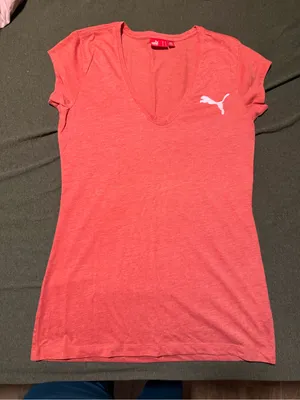 Puma Coral V-Neck Short Sleeve Tee thumbnail 1