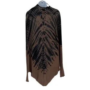 Y2K Vocal Tie Dye Stud Poncho Womens Top Sz Festival Goth Glam Boho Fairy Grunge thumbnail 13