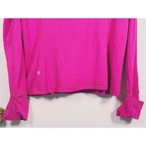 Lululemon Its Rulu Long Sleeve Shirt Size XL Pink Running Workout Fitness Gym thumbnail 9