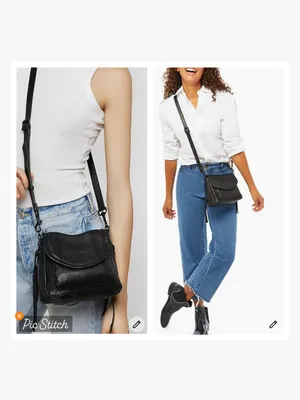 Aimee Kestenberg Mini All For Love Black Leather Crossbody Bag thumbnail 2