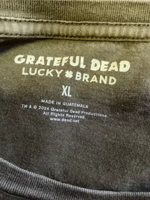 Lucky Brand Grateful Dead Studded Graphic Tee Women’s Large Band Shirt thumbnail 2