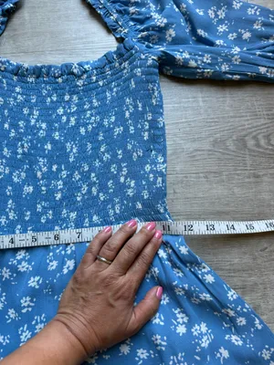 Reformation Elle Floral Puff Sleeves Smocked Bodice Square Neck Mini Dress Sz 0 thumbnail 11