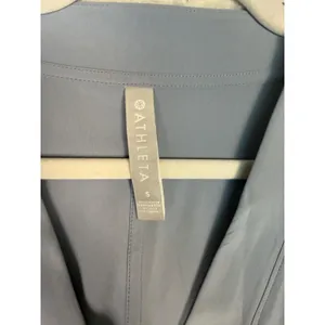 Athleta Romper Womens S Blue V-Neck Sleeveless Pockets Jersey Casual Summer thumbnail 3