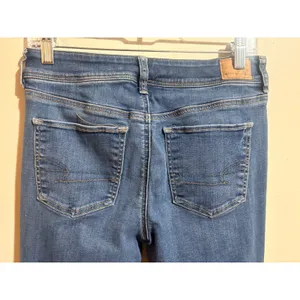 American Eagle Kick Boot Jeans Womens 8 Medium Wash Excellent Next Level Stretch thumbnail 11