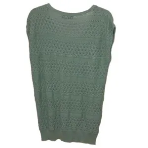 The Limited Mint Green Open Weave Knit Sweater Vest Womens Size Large Sleeveless thumbnail 3