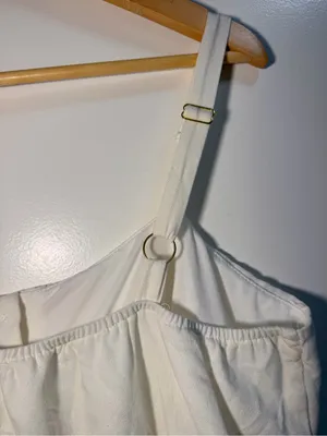 Taylor Mini Dress NWT Size 14 Eggshell White Linen Blend $98 thumbnail 10