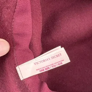 Vintage‎ Victoria Secret Wide Brim Wool Floppy Brim Hat Wine Burgundy elegant thumbnail 9
