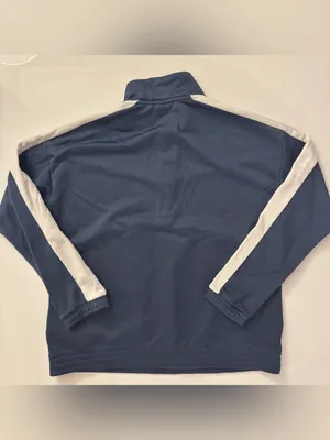 Puma Blue Half-Zip Pullover with Logo Tag thumbnail 6