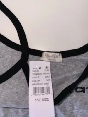 NWT Brandy Melville - John Galt Grey New York City cropped tank -top thumbnail 2