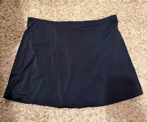 Navy Swim Coverup Skirt — Sleek Beach Layer thumbnail 1