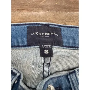 Lucky Brand Womens Straight Leg Jeans Medium Wash Blue Denim Size 4/27R thumbnail 3
