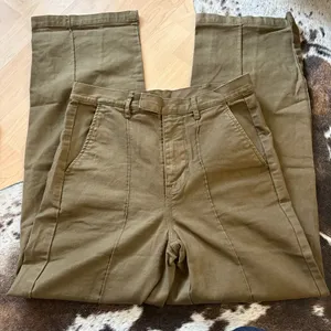 ALEX MILL Women Green Wide Leg Pants Size‎ 4 thumbnail 1