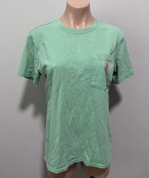 Carhartt Women’s Green Pocket Tee Short Sleeve Small thumbnail 1