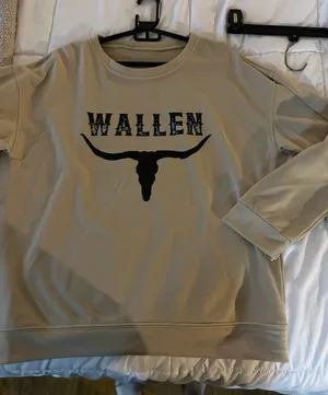 Morgan Wallen graphic crewneck Tan Size L thumbnail 1