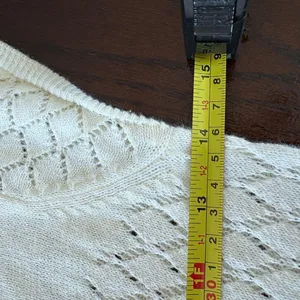 American Eagle Outfitters Cream Crochet Midi Dress thumbnail 6