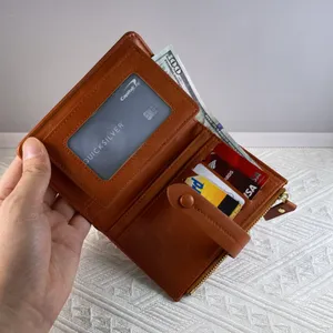 Wallet for Women,Trifold Snap Closure Wallet,Credit Card Holder Coin Purse thumbnail 6