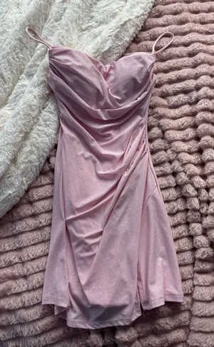 Windsor Pink Sparkly Homecoming Dress thumbnail 1