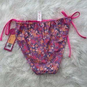 Ninety Nine Tunnel Tie Reversible Hipster Swim Bottoms Size Large thumbnail 8