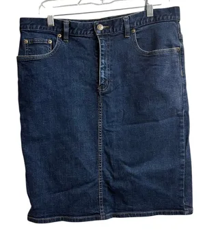 LRL Lauren Jeans CO Ralph Lauren Medium Wash Pencil Skirt Size 12 thumbnail 1