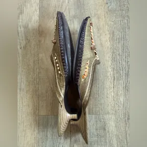 Apostrophe Women's Embellished Tan Mules‎ thumbnail 4