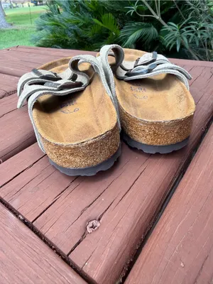 Birkenstock Arizona Soft Footbed Taupe Suede Sandals EU 37 US 6.5 $155 thumbnail 6