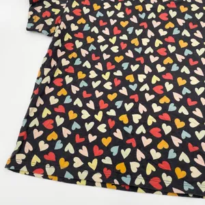 Old Navy Sunday Sleep Pajama T-Shirt & Shorts Lounge Set Size Medium Grey Hearts thumbnail 4