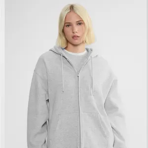 Aritzia TNA Women’s Sweatfleece Cozy Fleece Boyfriend Fit Top Zip Up Sweatshirt thumbnail 3