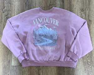 Hollister Vancouver British Columbia Graphic Sweatshirt Mauve Pink Womens Medium thumbnail 1