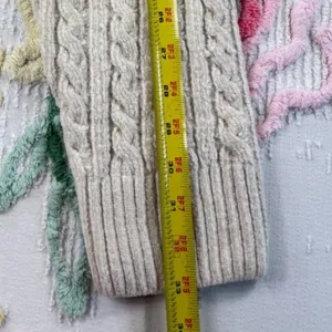Polly Cable Knit Pants XS/S Beige Drawstring Cozy‎ Lounge Casual Knitwear thumbnail 6