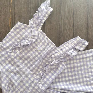 Urban Outfitters Emerson Gingham Ruffle Jumpsuit thumbnail 4