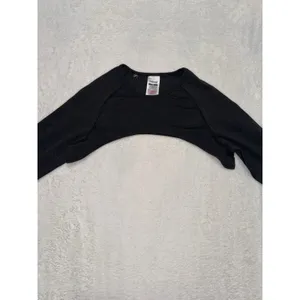 Gymshark Women's Black Marl Vital Shrug Thumb Holes Size Medium thumbnail 5