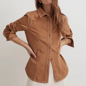 MADEWELL Darted Button-Up Shirt in (Re)generative Chino Western Long Sleeve thumbnail 2