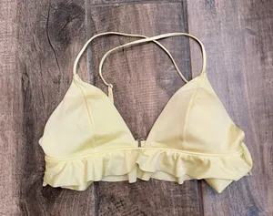 H&M Yellow Triangle Bikini Top thumbnail 6