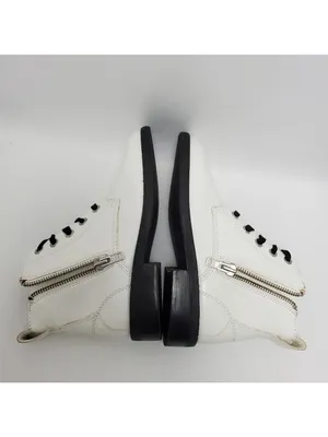White Abound Combat Side Zip Lace Up Boot Size 8.5 thumbnail 11